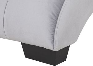 Beliani Szezlong welurowy z głośnikiem Bluetooth szary SIMORRE 6