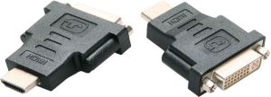 Adapter AV Gembird HDMI - DVI-D - HDMI czarny (A-HDMI-DVI-3) 1