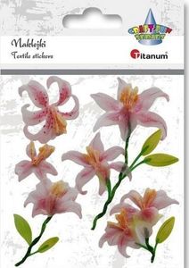 Titanum Naklejki foliowo-papier. 3D liliie biało-róż. 6szt 1