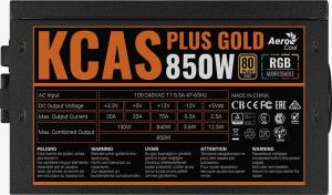 Zasilacz Aerocool KCAS Plus Gold 850W (AEROPGSKCAS+RGB850-G) 10