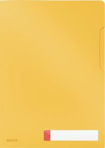 Leitz Folder A4 z kieszonką na etykietę żółta 1