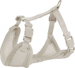 Trixie Miękkie szelki dla szczeniąt ze smyczą Junior, 26–34 cm/10 mm, 2.00 m, jasnoszare 3