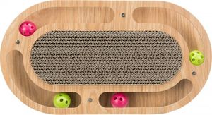 Trixie Drapak kartonowy z zabawkami, drewno/karton, z kocimiętką 4