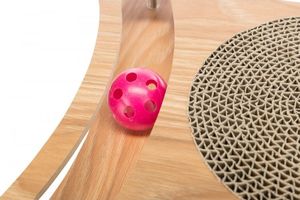 Trixie Drapak kartonowy z zabawkami, drewno/karton, 35 × 4 × 35 cm 7