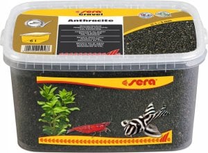 Sera Żwirek do akwarium Gravel Anthracite O 1 - 3 mm 6 l, antracyt 1