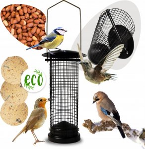 Garden&Fun Karmnik dla ptaków, z siatki, wiszący, 10x10x22,5 2