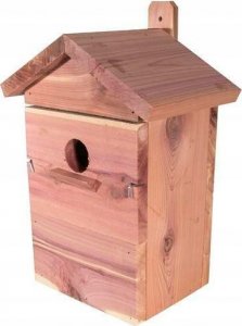 Garden&Fun Lęgówka dla ptaków, z drewna cedrowego, 2szt wymiennych frontów w zestawie, 21x15,5x32cm 1