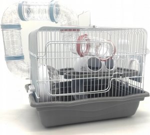 Panama Pet Klatka dla gryzoni, do czasowego pobytu 35,5x26,6x27,5 cm, biało/szara 2