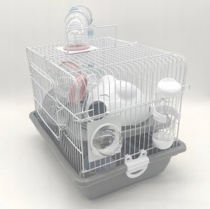 Panama Pet Klatka dla gryzoni, do czasowego pobytu 35,5x26,6x27,5 cm, biało/szara 3