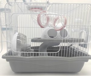 Panama Pet Klatka dla gryzoni, do czasowego pobytu 35,5x26,6x27,5 cm, biało/szara 4