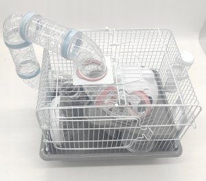 Panama Pet Klatka dla gryzoni, do czasowego pobytu 35,5x26,6x27,5 cm, biało/szara 5