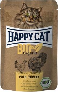 Happy Cat Bio Organic, mokra karma dla kotów dorosłych, kurczak i indyk, 85g, saszetka 1