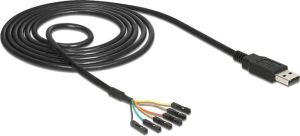 Delock Kable bez złącz, 1.8m, Czarny (83787) 2