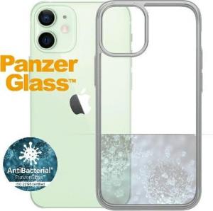PanzerGlass Etui ClearCase do iPhone 12 Mini Satin Silver Antibacterial 3