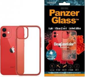 PanzerGlass Etui ClearCase do iPhone 12 Mini Mandarin Red Antibacterial 1