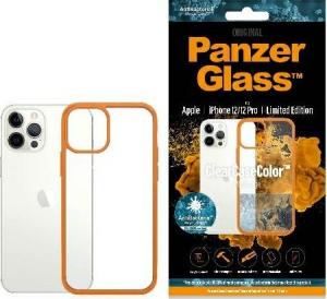 PanzerGlass Etui ClearCase do iPhone 12/12 Pro Orange Antibacterial 1