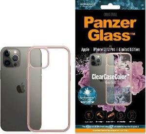 PanzerGlass Etui ClearCase do iPhone 12/12 Pro Rose Gold Antibacterial 1