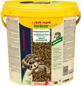 Sera Pokarm Reptil Professional Herbivor Nature 10 l, granulat - gady 1
