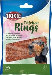 Trixie Chicken Rings, przysmak dla psa, kurczak i wątróbka drobiowa, 100 g 1
