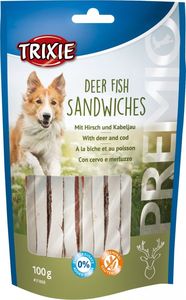 Trixie Przysmak PREMIO Deer Fish Sandwiches, dziczyzna i dorsz, 100 g 1
