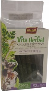 Vitapol Vita Herbal dla gryzoni i królika, gałązki leszczyny z pietruszką, 50 g 1