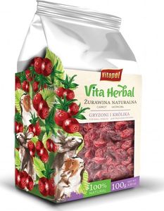 Vitapol Vita Herbal dla gryzoni i królika, żurawina naturalna, 30g 1