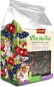 Vitapol Vita Herbal dla gryzoni i królika, jagodowy mix, 200g 1