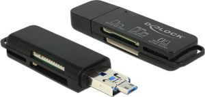 Czytnik Delock USB OTG z męskim wtykiem combo USB 3.0 typu A + Micro-B (91737) 1