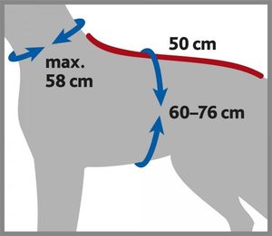 Trixie Szlafrok, dla psa, szary, tkanina frotte, M: 50 cm 3