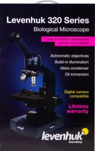 Mikroskop Levenhuk Monokularowy mikroskop biologiczny Levenhuk 320 BASE 18
