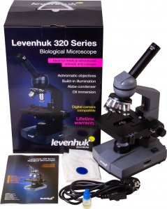 Mikroskop Levenhuk Monokularowy mikroskop biologiczny Levenhuk 320 BASE 23