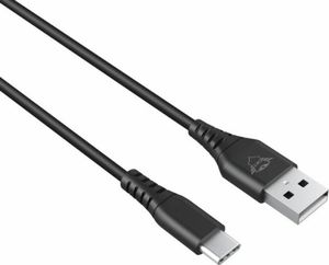 Kabel USB Trust USB-A - USB-C 3 m Czarny (24168                          ) 1