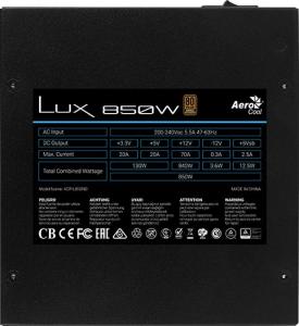 Zasilacz Aerocool LUX 850W (AEROLUX-850-80BRONZE) 5