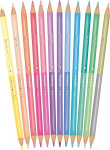 Patio Kredki ołówkowe dwukolorowe 12 sztuk 24 kolory 4
