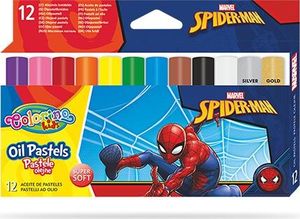 Patio Pastele olejne trójkątne Colorino Kids Spiderman 12 kolorów 1