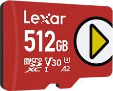 Karta Lexar PLAY MicroSDXC 512 GB Class 10 UHS-I/U1 A2 V30 (LMSPLAY512G-BNNNG) 2