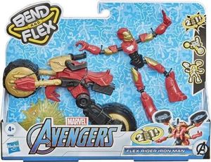 Figurka Hasbro Avengers Bend and Flex - Iron Man i motocykl 2w1 (F0244) 1