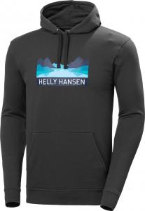 Helly Hansen Bluza męska NORD GRAPHIC PULL OVER HOODIE Ebony r. M (62975_980) 1