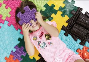 Askato Mata podłogowa ortopedyczna sensoryczna 8 elementów 5