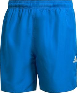 Adidas Spodenki męskie kąpielowe Short Length Solid Swim niebieskie GQ1082 S 1