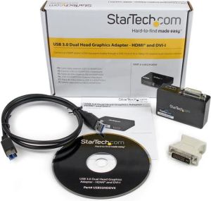 Stacja/replikator StarTech USB - HDMI - DVI Czarny  (USB32HDDVII) 4