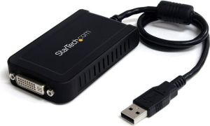 Adapter USB StarTech USB - DVI Czarny  (USB2DVIE3) 1