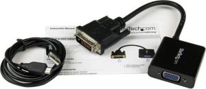 Adapter AV StarTech Kabel StarTech DVI - D-Sub 0.25m Czarny (DVI2VGAE) 5
