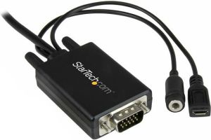 Kabel StarTech DisplayPort - D-Sub (VGA) 3m czarny (DP2VGAAMM3M) 3