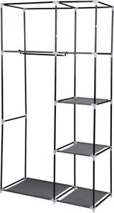 Saska Garden Szafa tekstylna, garderoba ciemno szara 90x45x170CM universal 4