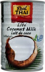 Real Thai Mleko kokosowe Lite (55% wyciągu z kokosa) w puszce 400ml - Real Thai 1