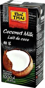 Real Thai Mleko kokosowe (85% wyciągu z kokosa) 1L x 12 sztuk - Real Thai 1