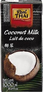 Real Thai Mleko kokosowe (85% wyciągu z kokosa) w kartonie 1L - Real Thai 1