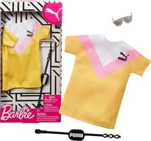 Mattel Ubranko dla lalki Barbie Puma żółte 1