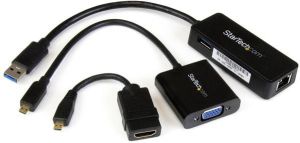 Adapter AV StarTech HDMI Micro - HDMI HDMI Micro - D-Sub (VGA) czarny (LENYMCHDVUGK) 2